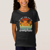 Ik ben hier alleen voor de Sunshine, Summer Vibes T-shirt (Voorkant)
