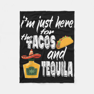 Ik ben hier alleen voor de Tacos en Tequila Grappi Fleece Deken