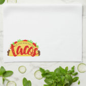 Ik ben hier alleen voor de Tacos Funny Theedoek (Gevouwen)