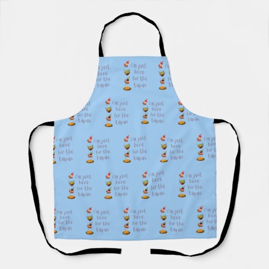 Ik ben hier alleen voor de Tapas Grappig Schort (Voorkant)
