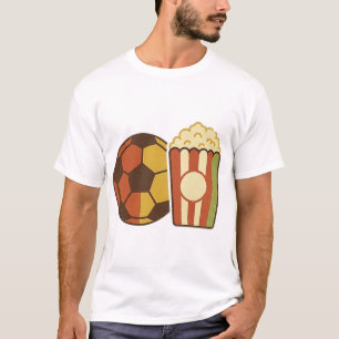 Ik ben hier alleen voor de voetbal en snacks Grapp T-shirt