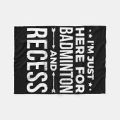 Ik ben hier alleen voor een leuk reces studentenca fleece deken (Voorkant (Horizontaal))