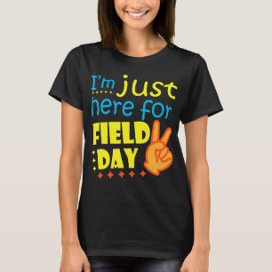 Ik ben hier alleen voor Feldday Happy Laatste Dag T-shirt