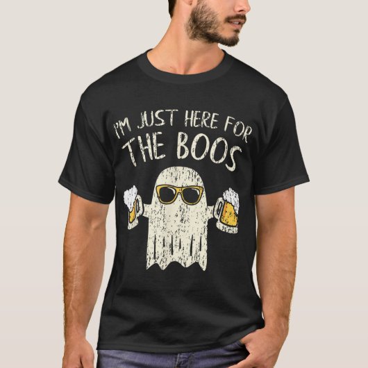 Ik ben hier alleen voor het boek cadeau Halloween  T-shirt (Voorkant)
