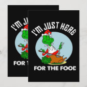 Ik ben hier alleen voor het eten  kaart (Voorkant / Achterkant)