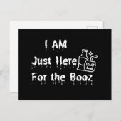 Ik ben hier alleen voor het feest. briefkaart (Voorkant / Achterkant)