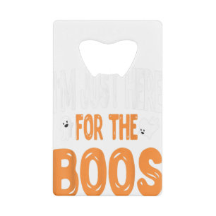 Ik ben hier alleen voor het Shirt voor mannen. Creditkaart Flessenopener