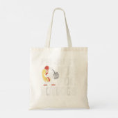 Ik ben hier alleen voor hotdogs, hotdog tote bag (Achterkant)