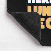 Ik ben hier alleen voor lunch en reces plezier eer muismat (Hoek)