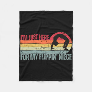 Ik ben hier alleen voor mijn flippin nichtje turn  fleece deken
