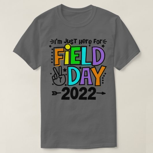 Ik ben hier alleen voor Velddag 2022 Grappig Veldd T-shirt (Design voorkant)