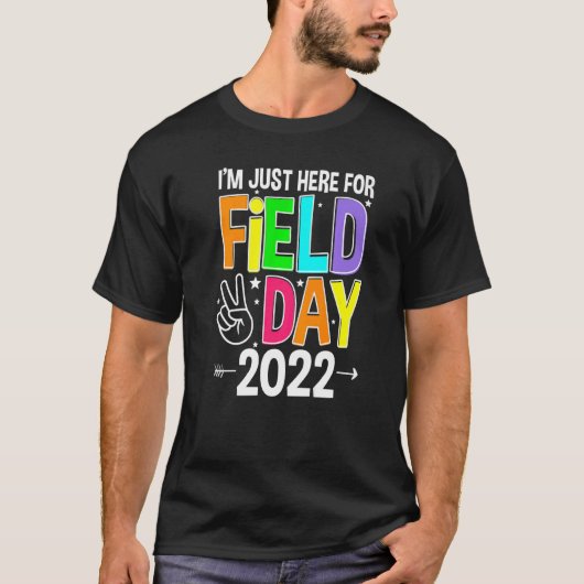 Ik ben hier alleen voor Velddag 2022 T-shirt (Voorkant)