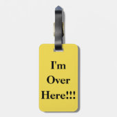 Ik ben hier! Bagage label (Achterkant verticaal)