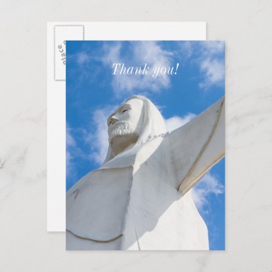 Ik ben hier bedankkaartje briefkaart (Voorkant / Achterkant)