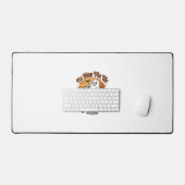 Ik ben hier Boos Halloween Geest Drink Spinnenweb Bureaumat (Keyboard & Muis)