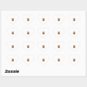 Ik ben hier Boos Halloween Geest Drink Spinnenweb Hart Sticker (Vel)