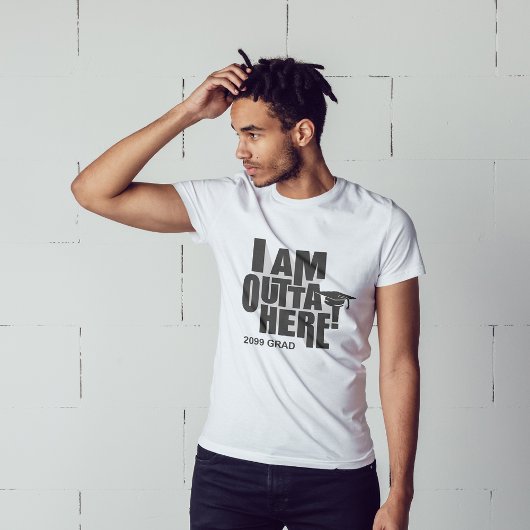 Ik ben hier buiten! Afgestudeerd T-shirt