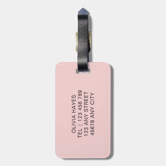 Ik ben hier buiten bagagelabel (Achterkant verticaal)