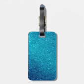 Ik ben hier buiten | Funny Glitter Style Bagagelabel (Achterkant verticaal)