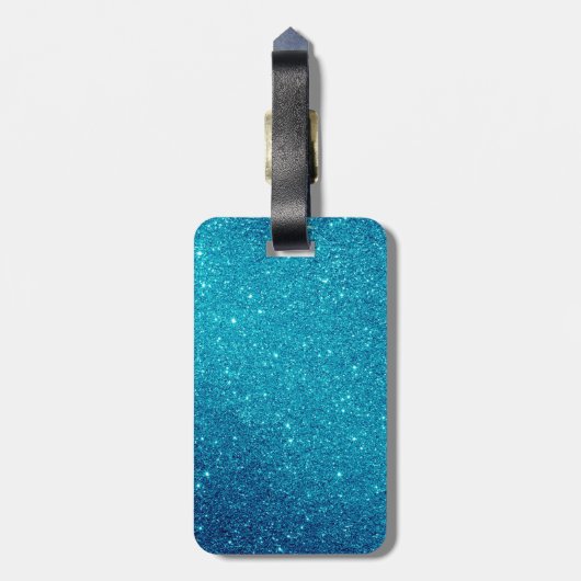 Ik ben hier buiten | Funny Glitter Style Bagagelabel (Achterkant verticaal)