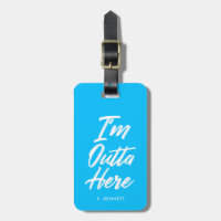 Ik ben hier buiten | Funny Neon Turquoise