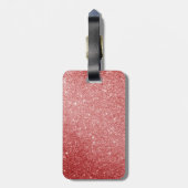 Ik ben hier buiten | Funny Roos Gold Glitter Style Bagagelabel (Achterkant verticaal)