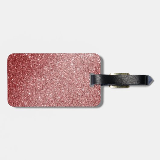 Ik ben hier buiten | Funny Roos Gold Glitter Style Bagagelabel (Achterkant horizontaal)