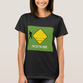 Ik ben hier buiten t-shirt