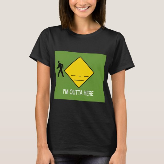 Ik ben hier buiten t-shirt (Voorkant)