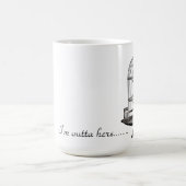 Ik ben hier buiten Victoriaans Birdcage Mok (Center)