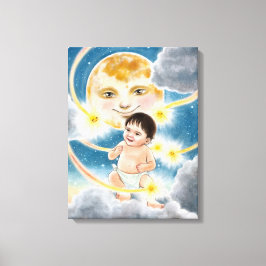 Ik ben hier! canvas afdruk