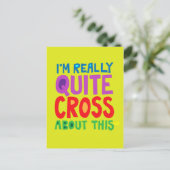 Ik ben hier echt heel dwars over. briefkaart (Staand voorkant)