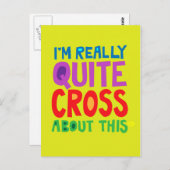 Ik ben hier echt heel dwars over. briefkaart (Voorkant / Achterkant)
