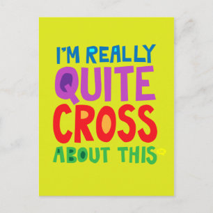 Ik ben hier echt heel dwars over. briefkaart