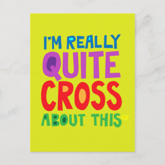 Ik ben hier echt heel dwars over. briefkaart