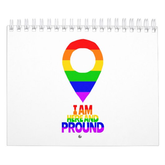 Ik ben hier en ben trots op LGBT Kalender (Hoes)
