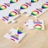 Ik ben hier en ben trots op LGBT Legpuzzel (Zijkant)