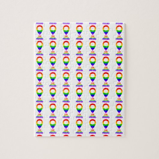Ik ben hier en ben trots op LGBT Legpuzzel (Verticaal)