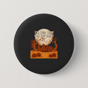 Ik ben hier gewoon Boos Halloween Kinderen Silhoue Ronde Button 5,7 Cm