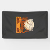 Ik ben hier gewoon Boos Halloween Kinderen Silhoue Spandoek (Horizontaal)