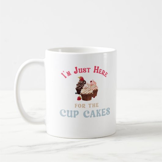 Ik Ben Hier Gewoon voor de Cupcakes Koffiemok (Links)