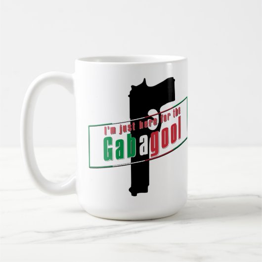 Ik Ben Hier Gewoon Voor De Gabagool Koffiemok (Links)