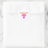 Ik Ben Hier Gewoon Voor De Gratis Wifi Ronde Sticker (Tas)