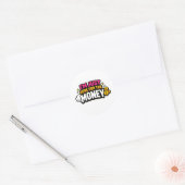 Ik Ben Hier Gewoon Voor Het Geld Sticker (Envelop)