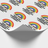 Ik ben hier in Queer en ik zit vol kerstvreugde Cadeaupapier (Hoek)