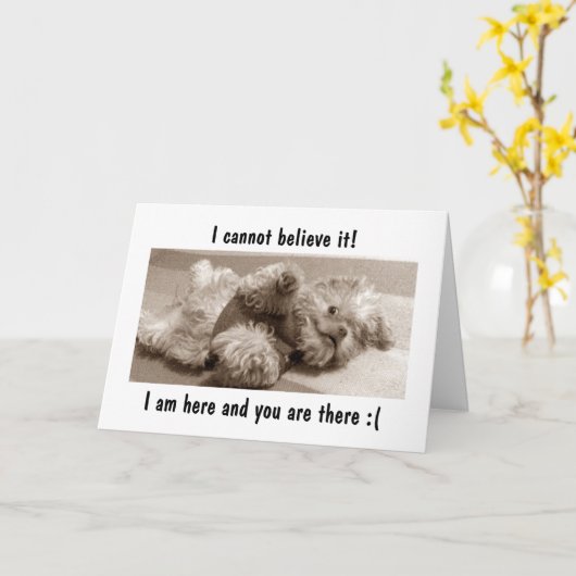 IK BEN HIER / JIJ BENT ER - IK MIS 'JIJ' KAART (Gele Bloem)