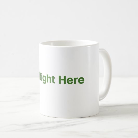 "Ik ben hier" Mok (Voorkant rechts)