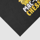 Ik ben hier net Mac en Cheese Thanksgiving Dinner Tissuepapier (Detail)