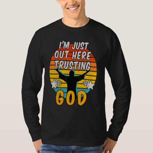 Ik ben hier net op God 1 T-shirt (Voorkant)