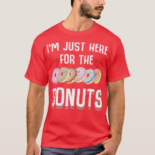 Ik ben hier net voor de donuts cool Donut sprinkle T-shirt